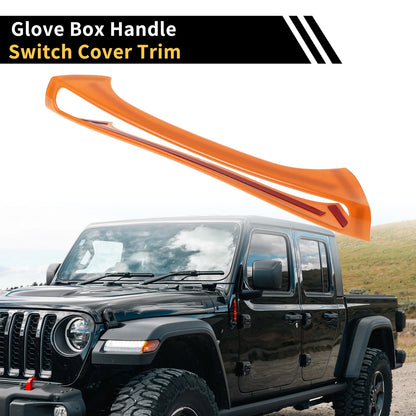 Glove Box Handle Switch Cover Trim for Jeep Wrangler JK 2-Door & 4-Door