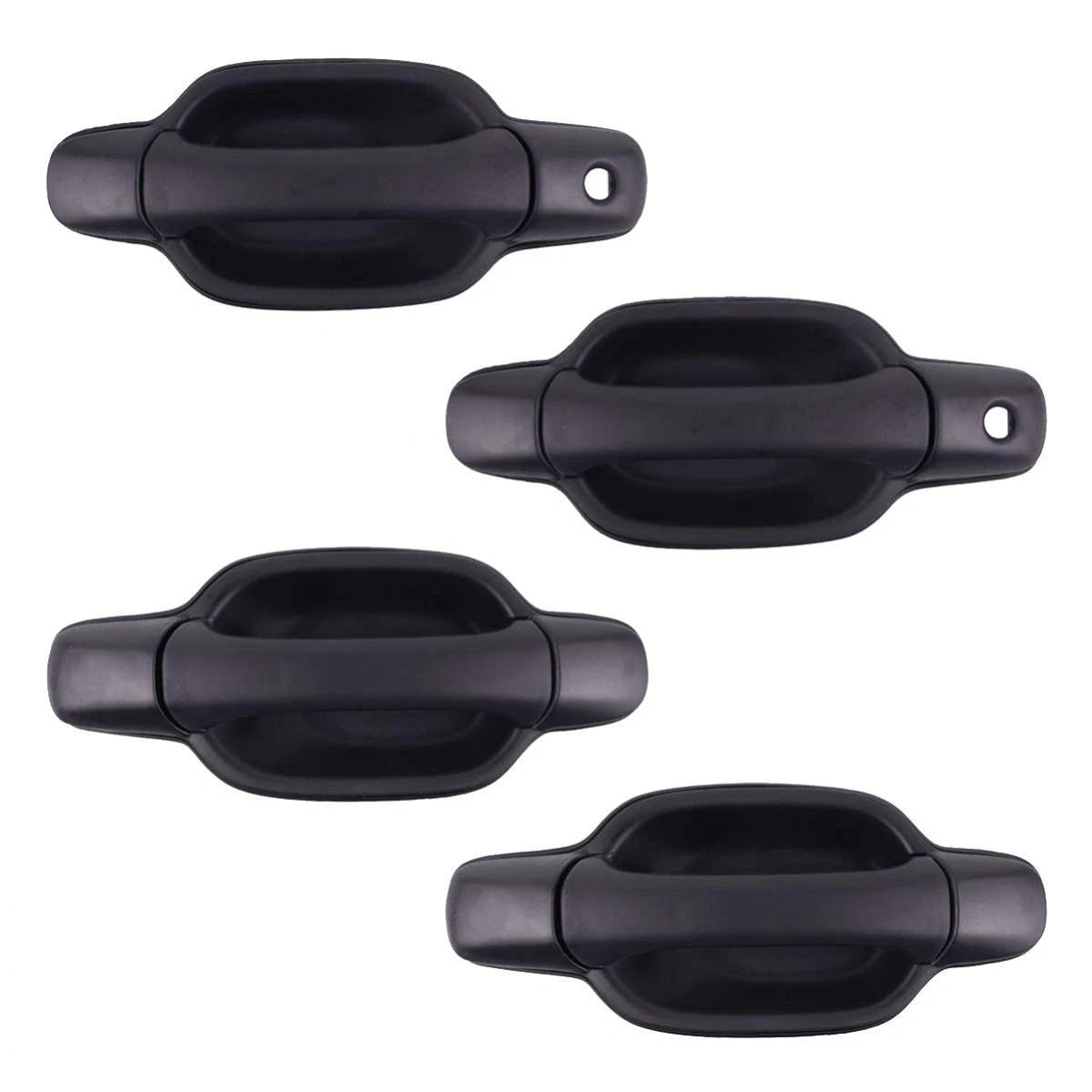 X4 Exterior Door Handle 2 Keyhole Black Fits Isuzu D-Max Holden Rodeo 03-11 D12