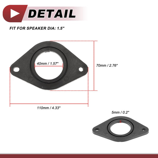 1.5" Speaker Spacer Rings for Toyota Tacoma (2005-2023) - 2 Pcs