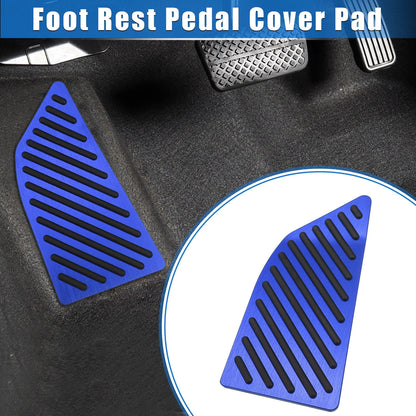 Aluminum Alloy Blue Foot Rest Pedal Cover for Toyota Corolla (2019-2020)