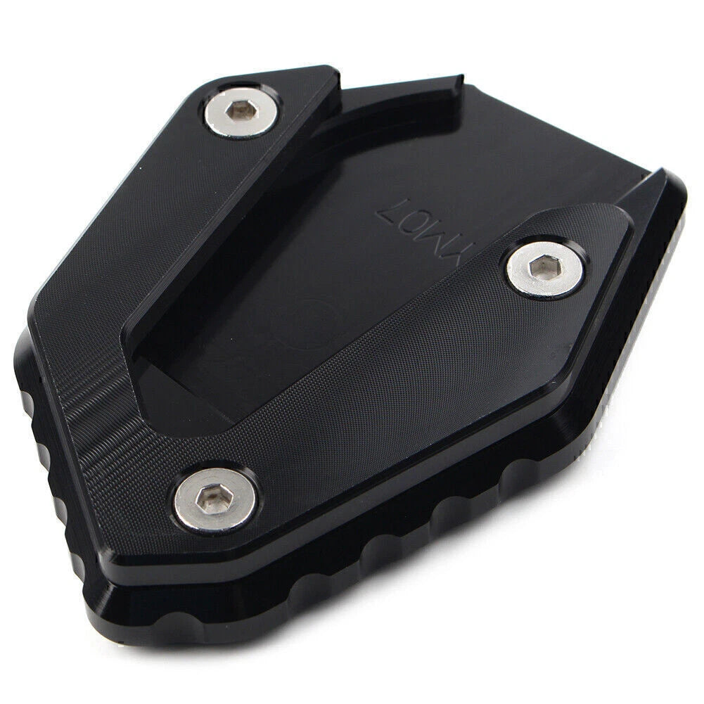 Black Kickstand Side Stand Enlarger Foot Plate for Yamaha MT-07 FZ-07 (14-21)