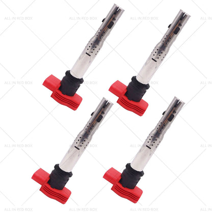 4x Ignition Coils for VW Golf Jetta Audi A4 A5 2.0 3.2 FSI TSI V6 V8