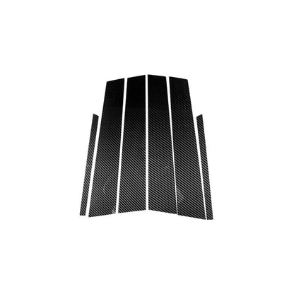 Carbon Fiber Door B Pillar Cover Sticker Trim Fit For Benz C-Class 2007-2013