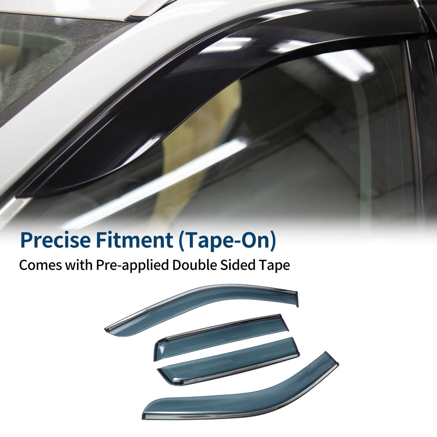 Car Window Deflectors for Jeep Grand Cherokee 2011-2023 Side Vent Visors
