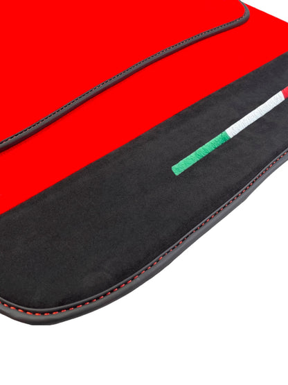 Genuine Alcantara Leather Floor Mats for Ferrari 812 Superfast (2017-2023)