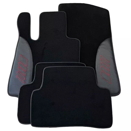 Floor Mats for Mercedes Benz C-Class W205 Sedan Facelift 2018-2021 Carbon