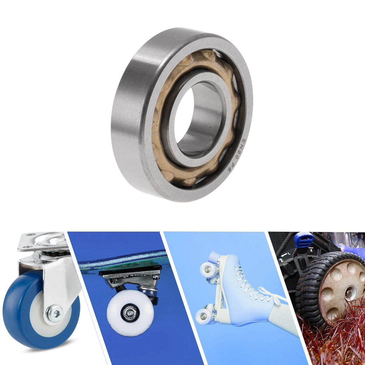 20x47x12mm Deep Groove Ball Bearings for Scooter Skateboard Wheel