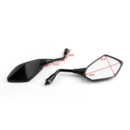 10mm Pair Rear View Mirrors for Kawasaki ZR-7, ZRX1200 (2001-2008)