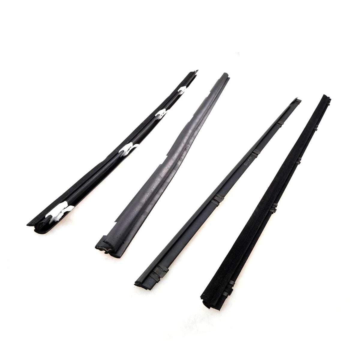 Front Door Glass Weatherstrip Vent Set for Toyota Land Cruiser 1999-2007