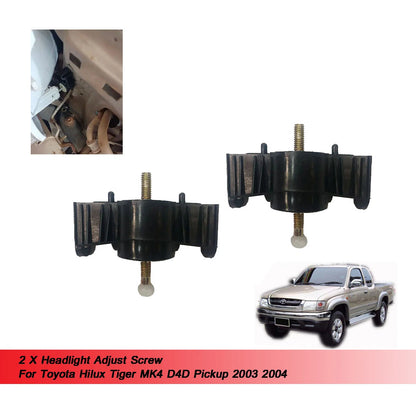 2 x Headlight Adjust Screws for Toyota Hilux MK4 D4D (2003-2004)