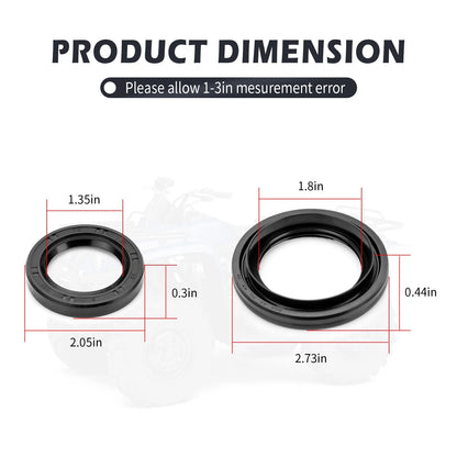 2 x Rear Brake Drum Seals for Yamaha Big Bear YFM250/YFM400 (2000–2009)