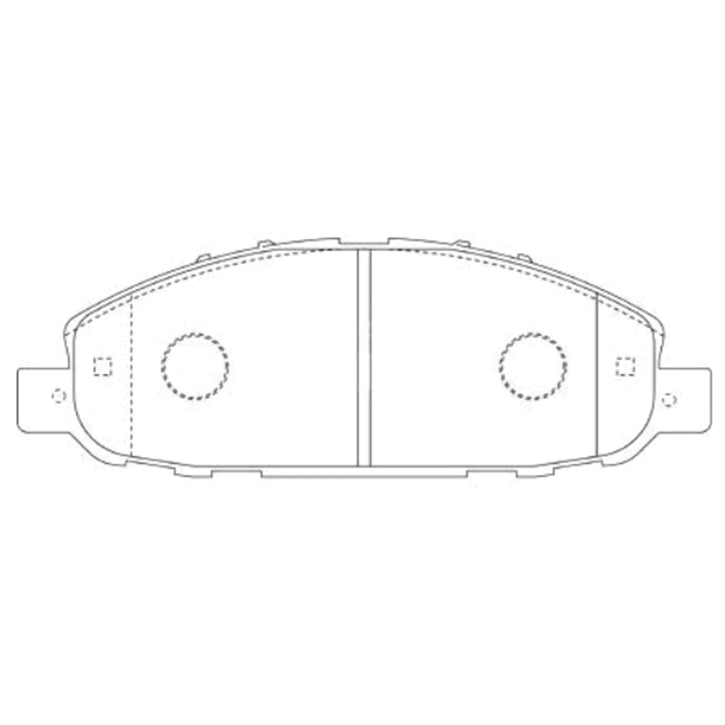 Bosch Front Disc Brake Pads Set for Nissan Urvan E20 1974~1980 1.6L 2.0L Van