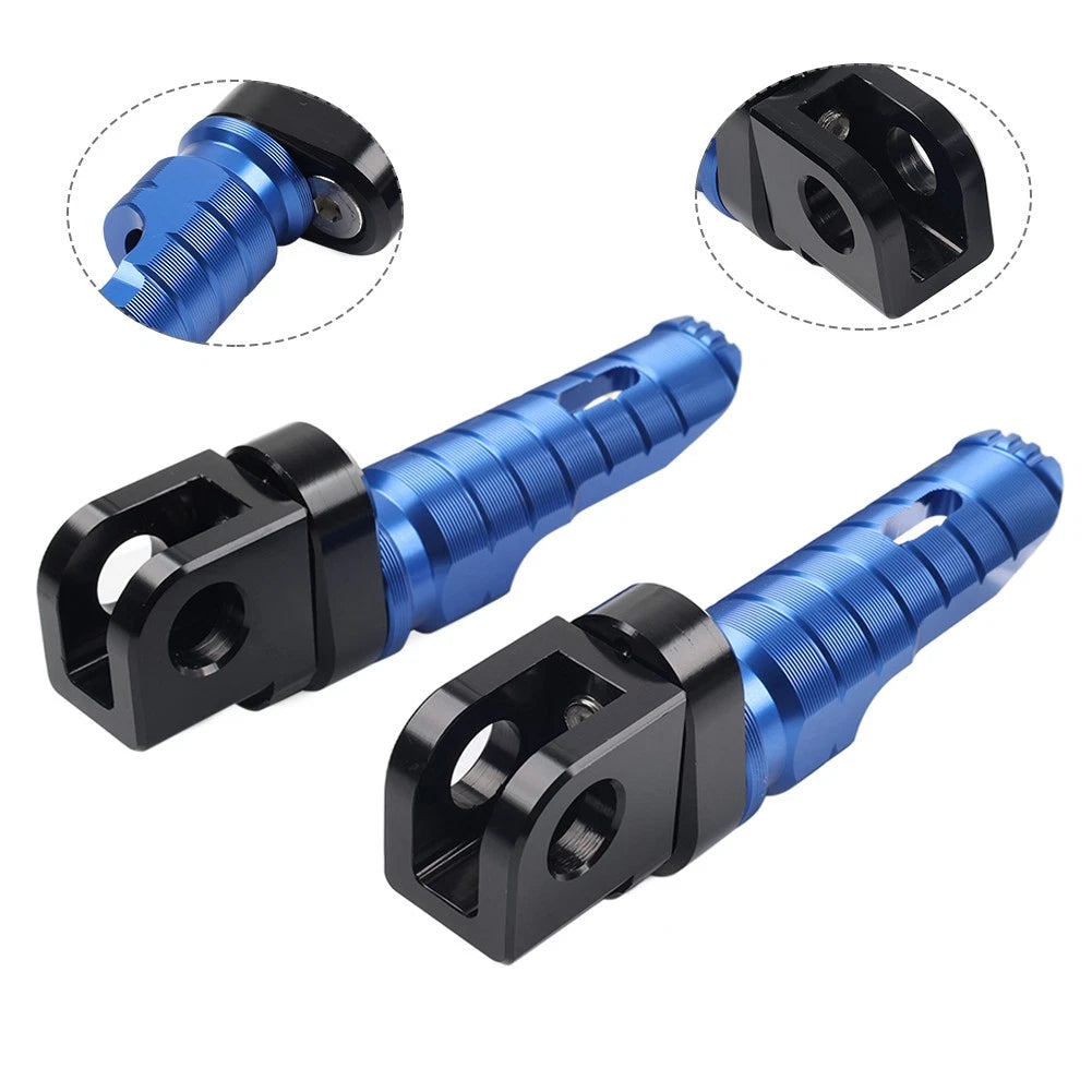 Blue Footrests Pegs for CFMoto 450NK 2023-2024, 675SS 2024, 125 ST 2020-2024