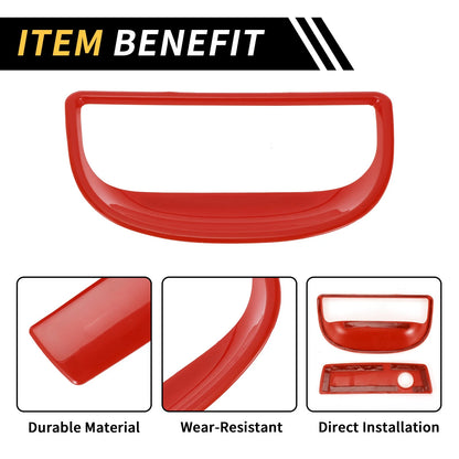 Glove Box Handle Switch Cover for Jeep Wrangler JK (2007-2017) Red