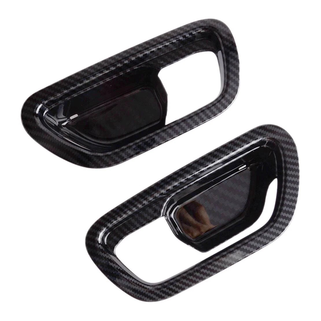 Carbon Fiber Style Interior Door Handle Dish Cover for Honda HR-V 2022-2024