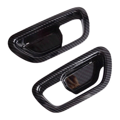 Carbon Fiber Style Interior Door Handle Dish Cover for Honda HR-V 2022-2024