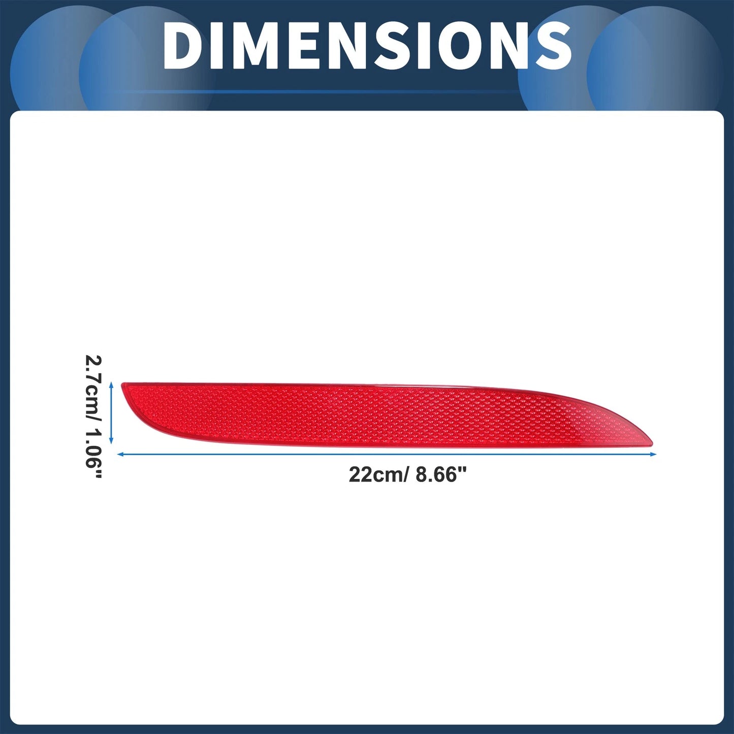 Bumper Reflector for BMW X1 E84 2009-2015 1 x Red Rear Right