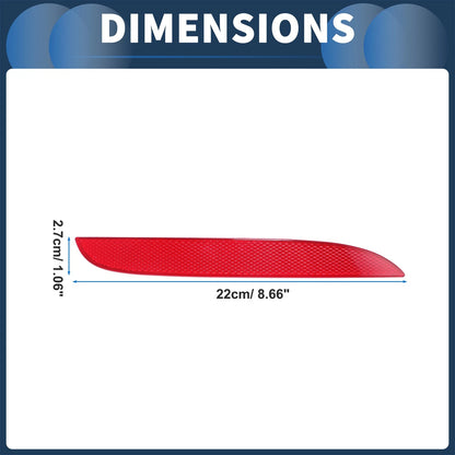 Bumper Reflector for BMW X1 E84 2009-2015 1 x Red Rear Right