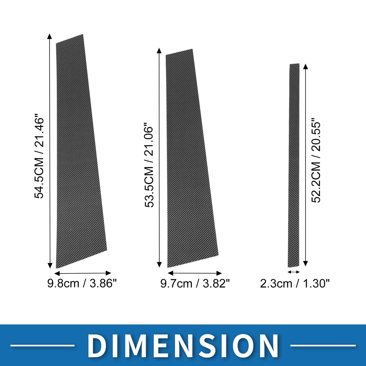 Carbon Fiber Door Pillar Window Trim for Land Rover Discovery LR4 (2010-2016)
