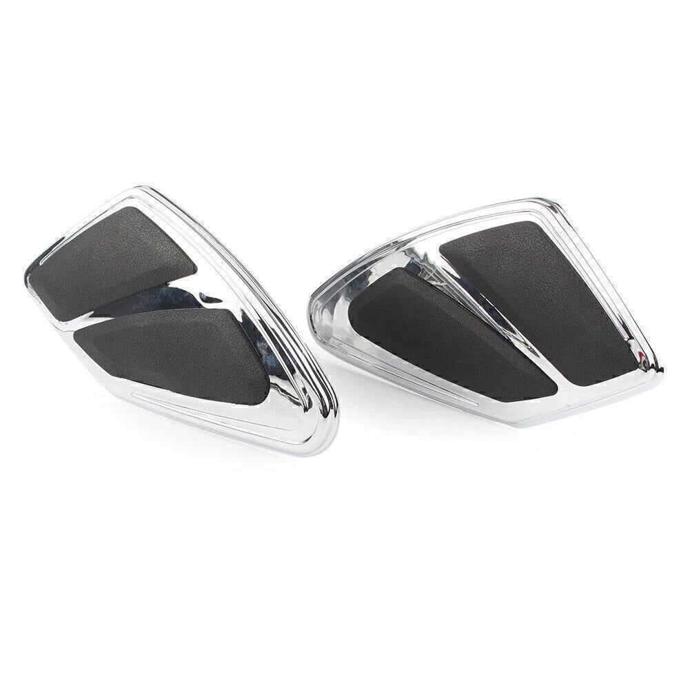 2 x Chrome Tank Trim Knee Pads for Honda Goldwing GL1800 F6B (2012-2017)