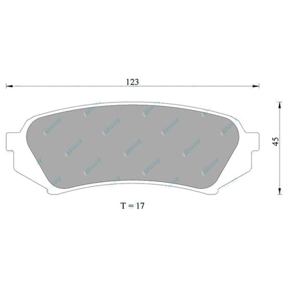 Rear Disc Brake Pads for Toyota Landcruiser UZJ100R 1998-2007 4X4 V8 2UZ-FE
