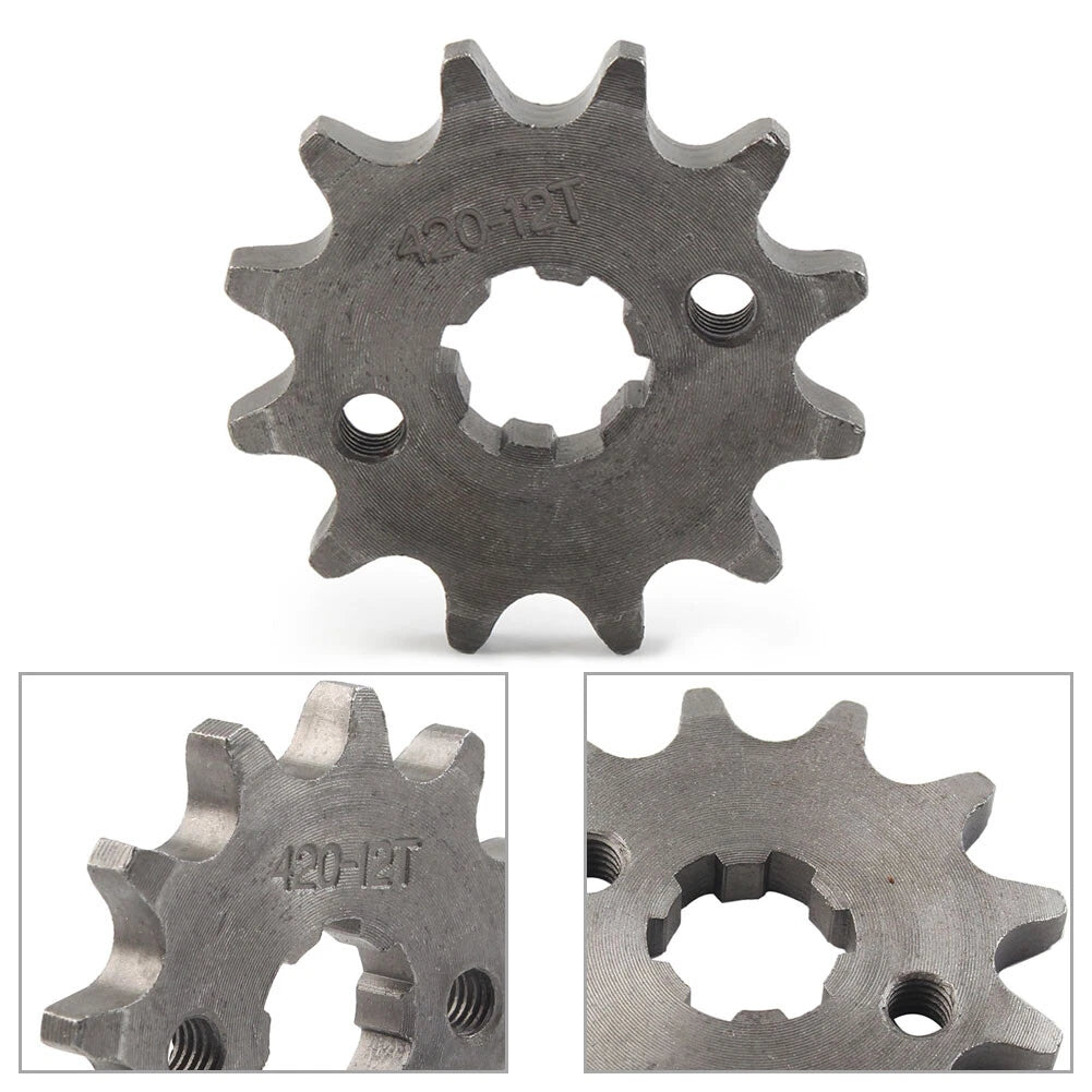 12T 17mm Front Chain Sprocket for 50cc 70cc 90cc 110cc 125cc Pit Dirt Bike ATV
