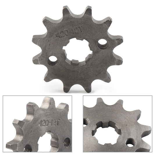 12T 17mm Front Chain Sprocket for 50cc 70cc 90cc 110cc 125cc Pit Dirt Bike ATV