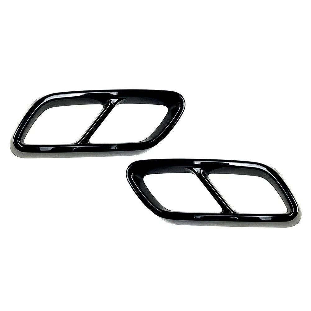 ABS Rear Exhaust Muffler Tail Pipe Covers for Mercedes Benz C-Class (2022-2023)