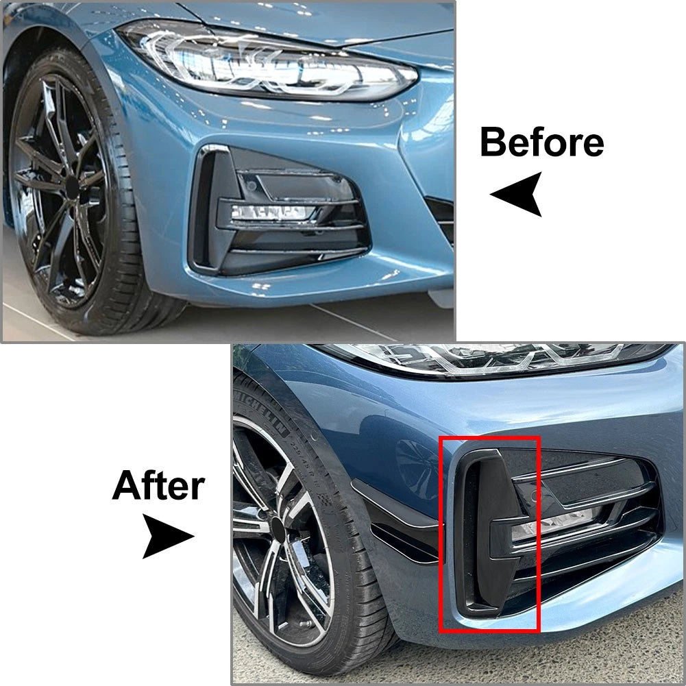 Carbon Front Bumper Air Vent Spoiler for BMW 4 Series G22 G23 M Sport (2020-2024)