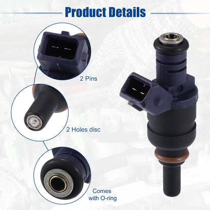 6 Pcs Fuel Injector Nozzles for BMW 330i 330Xi 530i (2001-2005) 3.0L