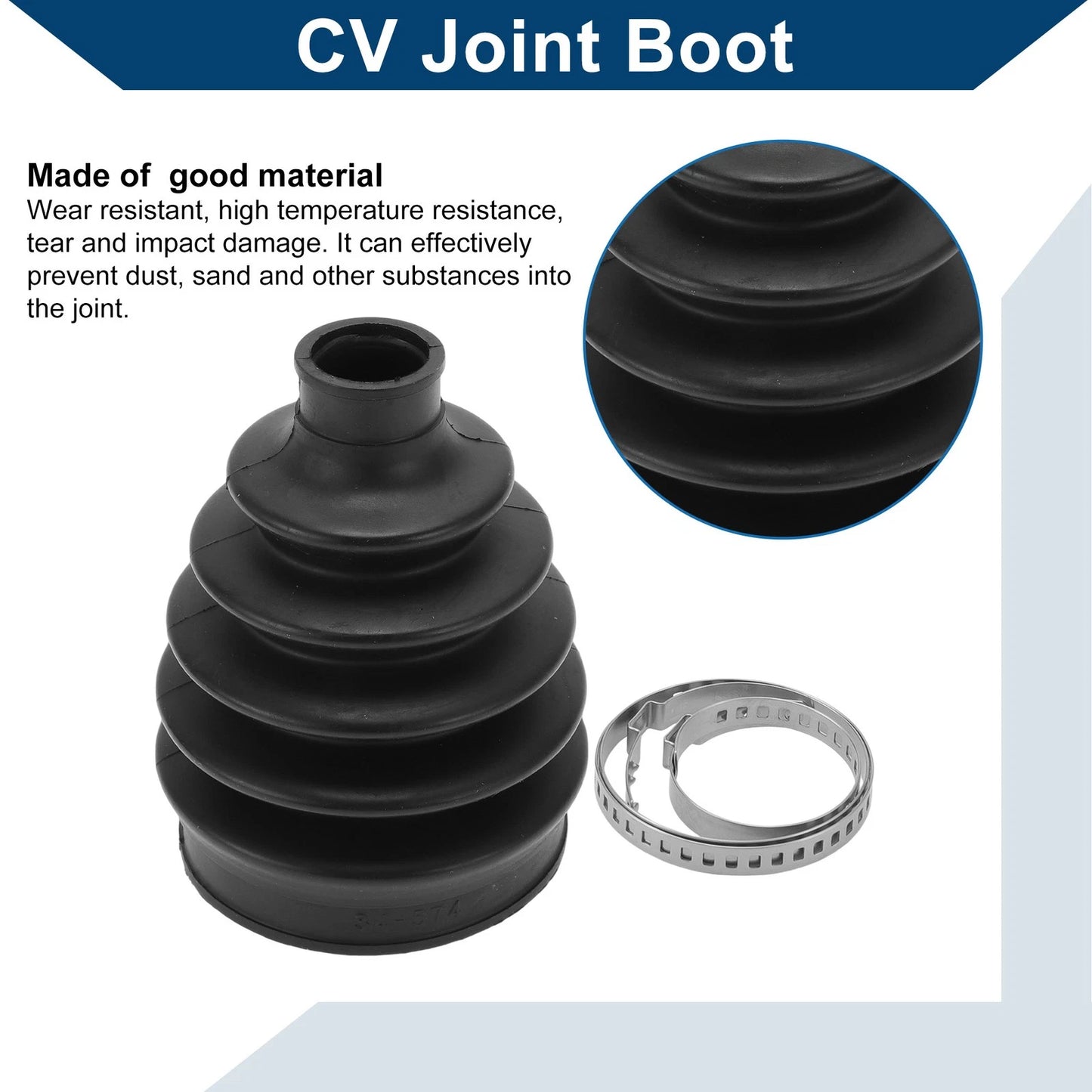 Outer CV Joint Boot Kit with Clamps for Kia Sportage (2005-2010)