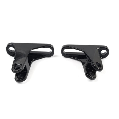 Rear Passenger Footpeg Mini Mount Black for Harley Touring Street Road Glide (93-23)