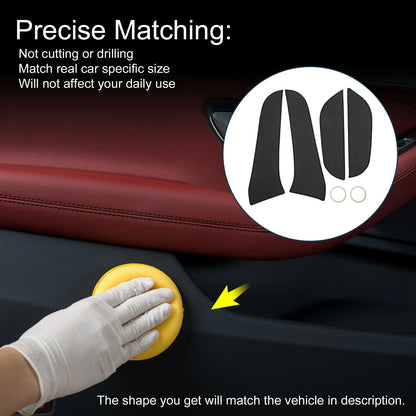 Car Door Anti Kick Pad Sticker Protector 1 Set for Toyota RAV4 (2013–2019)
