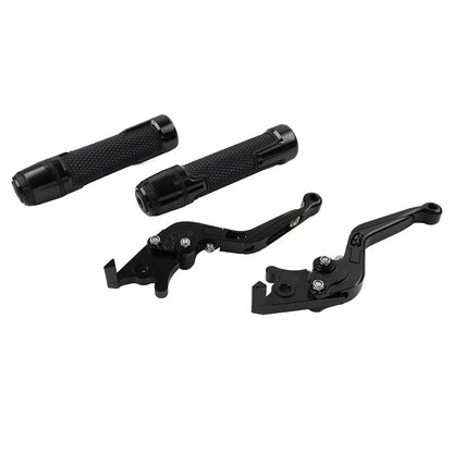 Black Folding Brake Clutch Lever Grip Set for Yamaha FZ MT 07 09 (2014-2020)