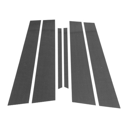 6pcs Door Pillar Window Trim for Chrysler 300C (2011-2021) Carbon Fiber