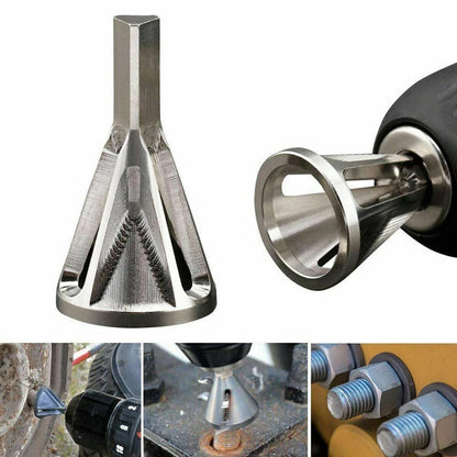 Stainless Steel Burr Removal Tool for Drill Bit Deburring External Chamfer