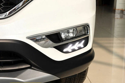 LED DRL Fog Light Lamps 2 x For Honda CR-V 2015-2016