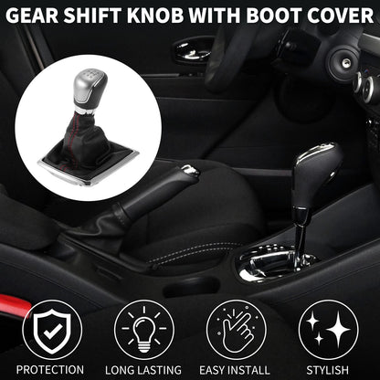 5 Speed Manual Gear Shift Knob & Cover for Ford Focus MK2 (2006-2011)