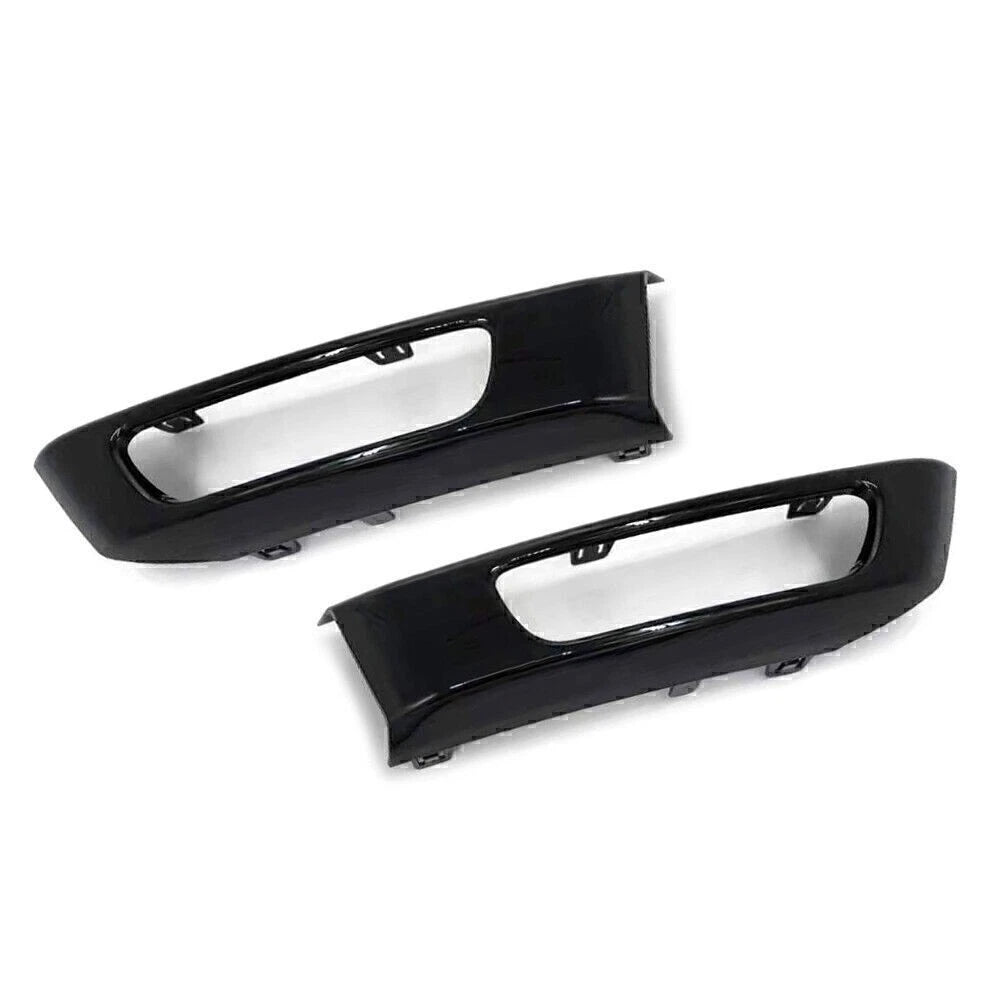 Front Bumper Fog Light Lamp Cover for Range Rover Sport (2014-2017) Black ABS