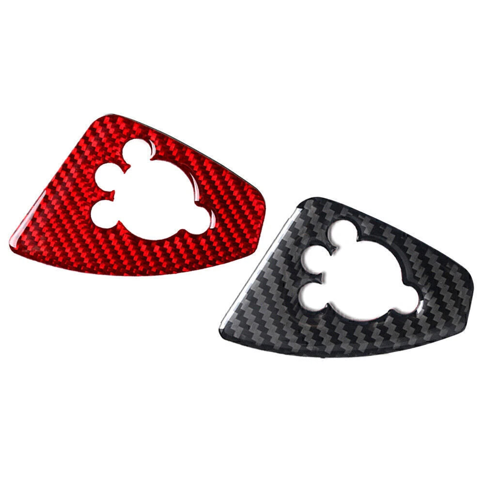 Carbon Fiber Interior Door Lock Button Cover Trim for Audi TT TTRS (2008-2014)