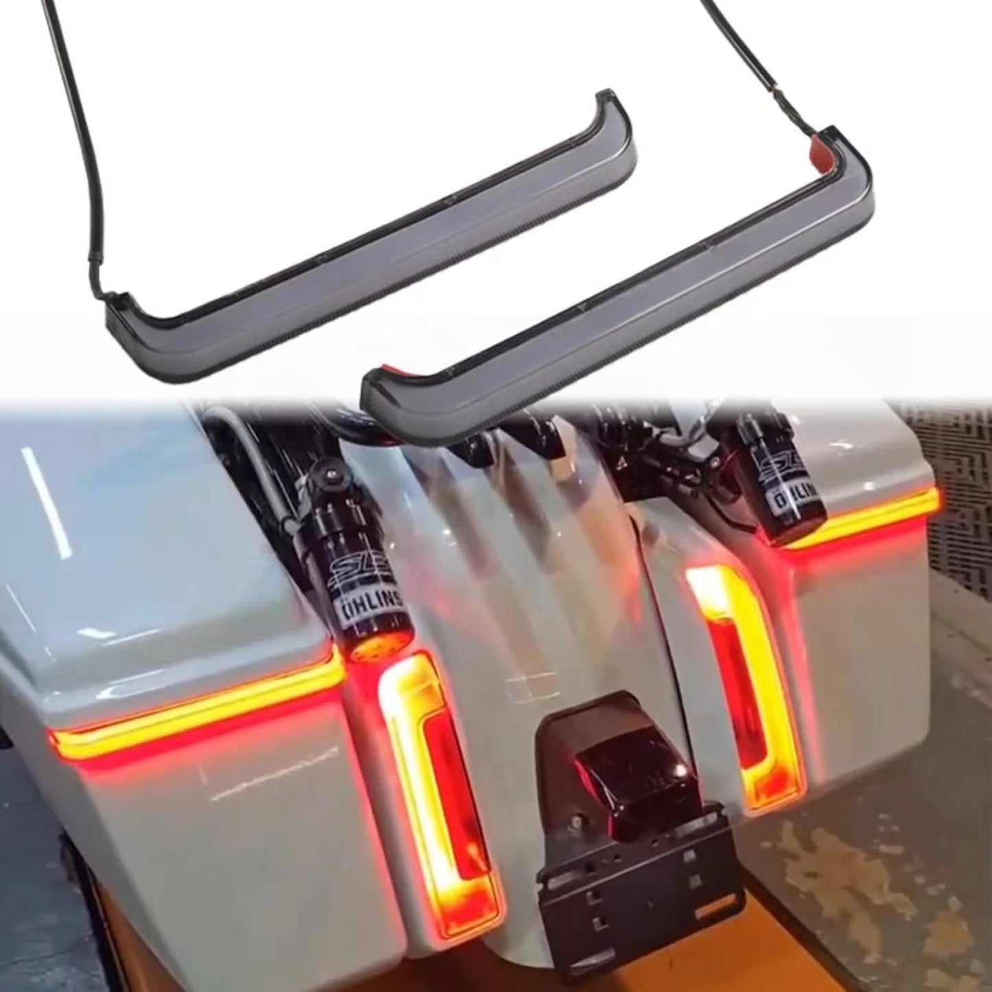 Smoked Rear Saddlebag Turn Signal Lights for Harley Street Glide (2024-2025)
