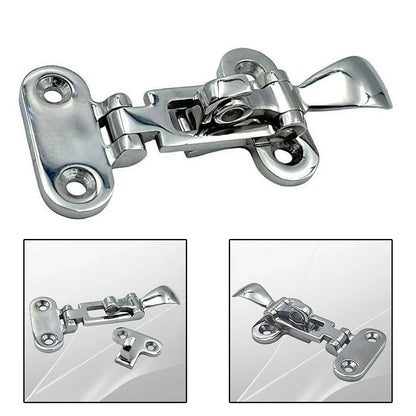 Secure 316 Stainless Steel Boat Latch for Hatches/RVs, Silent Operation