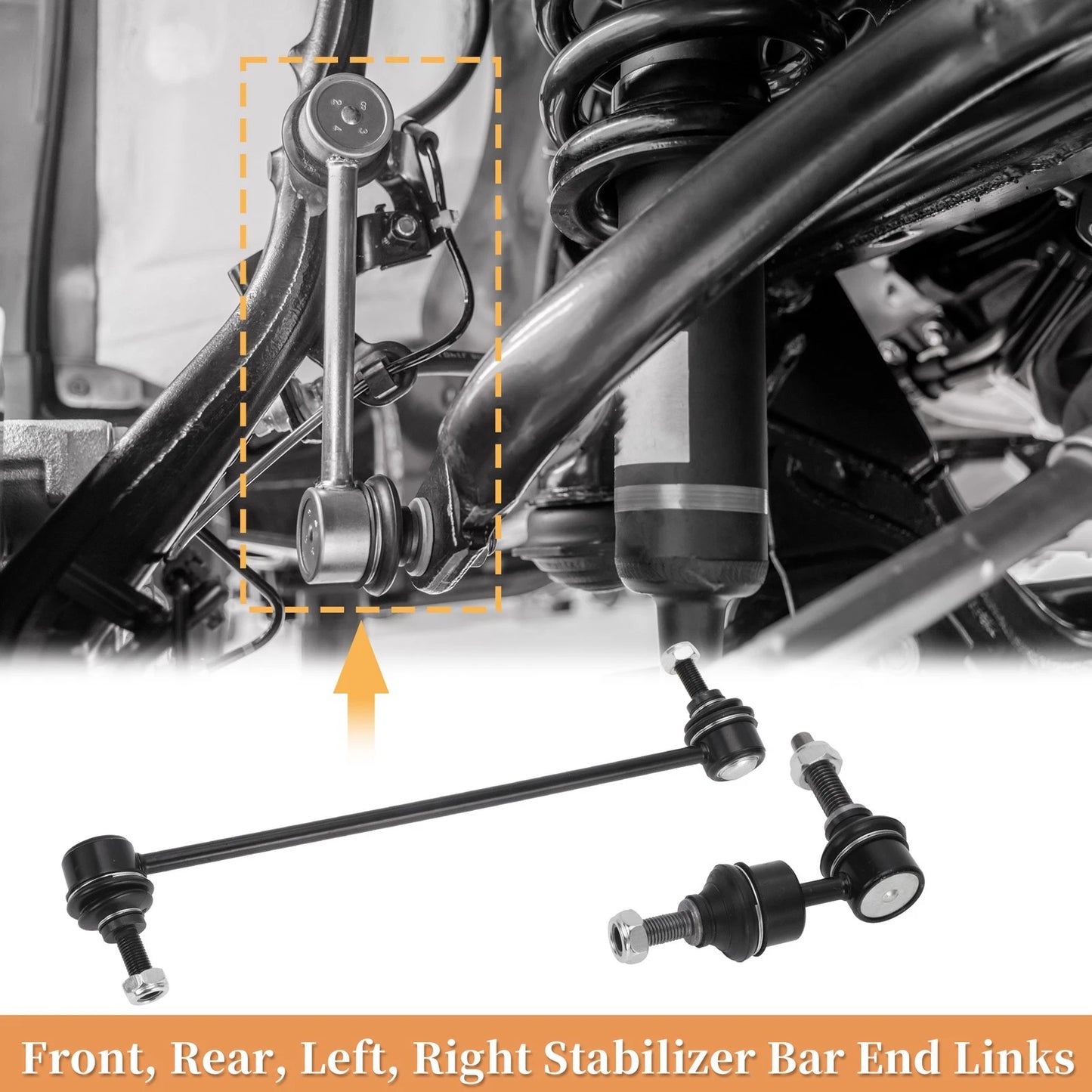 4pcs Sway Bar Link Kit for Ford Focus, C-Max (2012-2018)