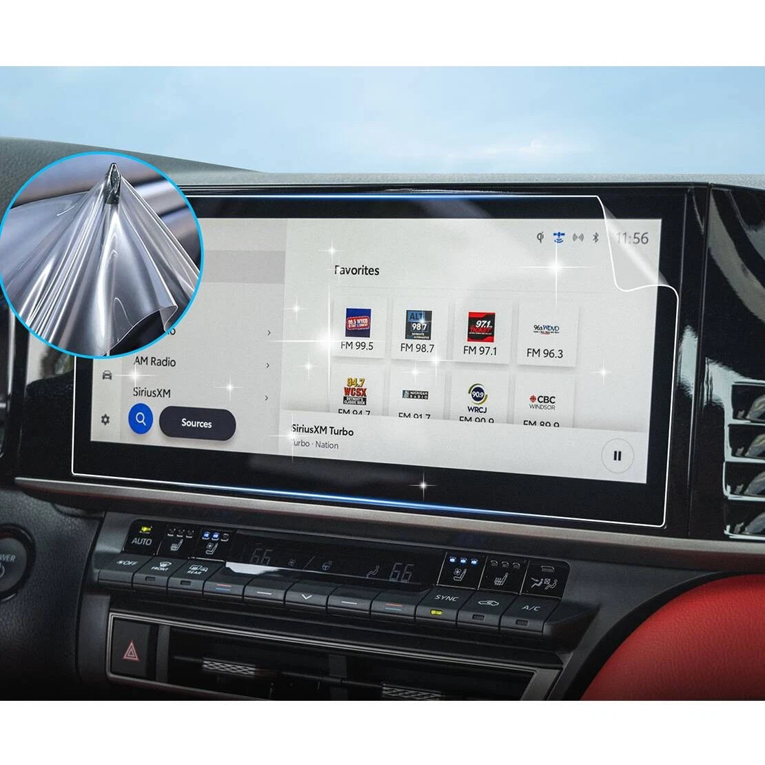 2 x Screen Protector for Toyota Camry 2025 12.3 Inch GPS Navigation Display