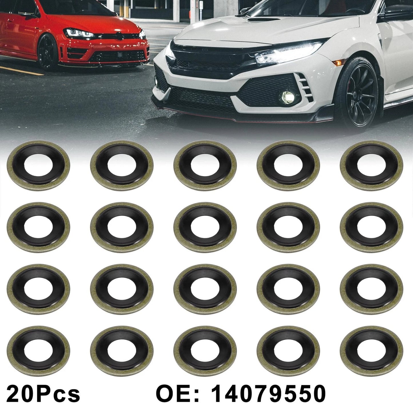 20 x M12 Oil Drain Plug Gasket for Pontiac/GMC/Cadillac