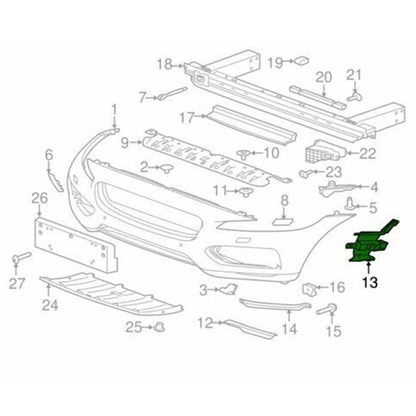 Front Bumper Mount Bracket for Jaguar F-Pace R-Sport 2017-2020