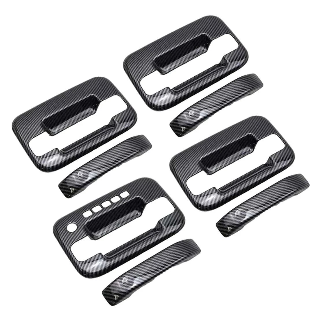 Carbon Fiber ABS Exterior Door Handle Dish Cover for Ford F150 Raptor (2004-2014)