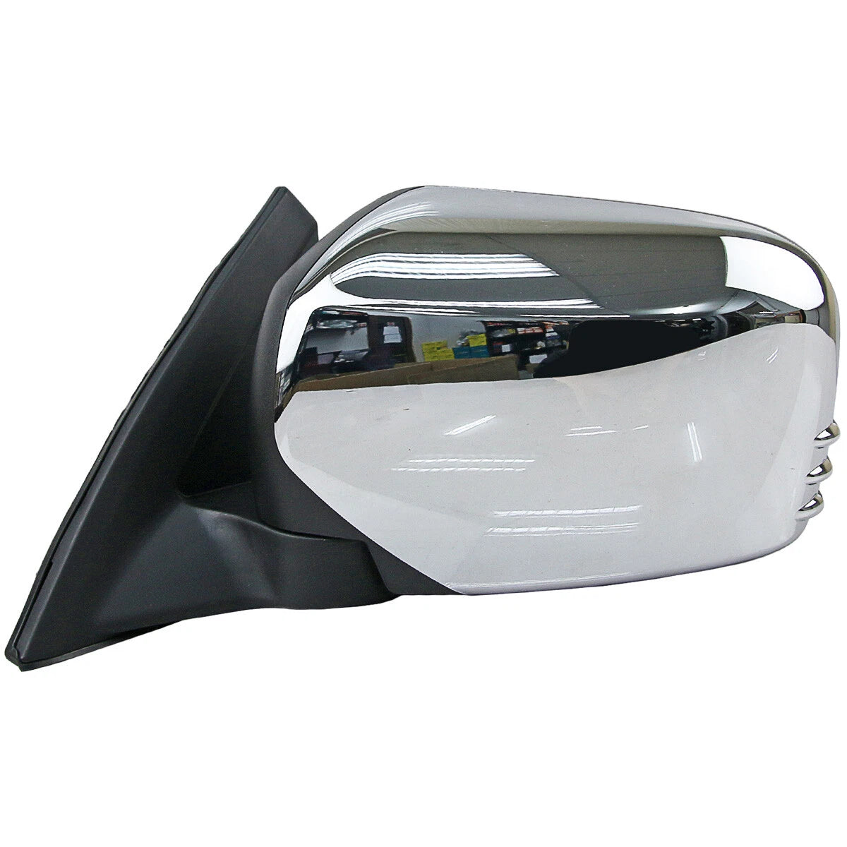 Left Chrome Electric Door Side Mirror 3P for Mitsubishi Triton ML MN (2005-2014)