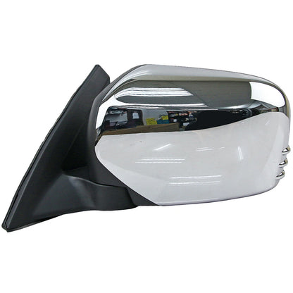 Left Chrome Electric Door Side Mirror 3P for Mitsubishi Triton ML MN (2005-2014)