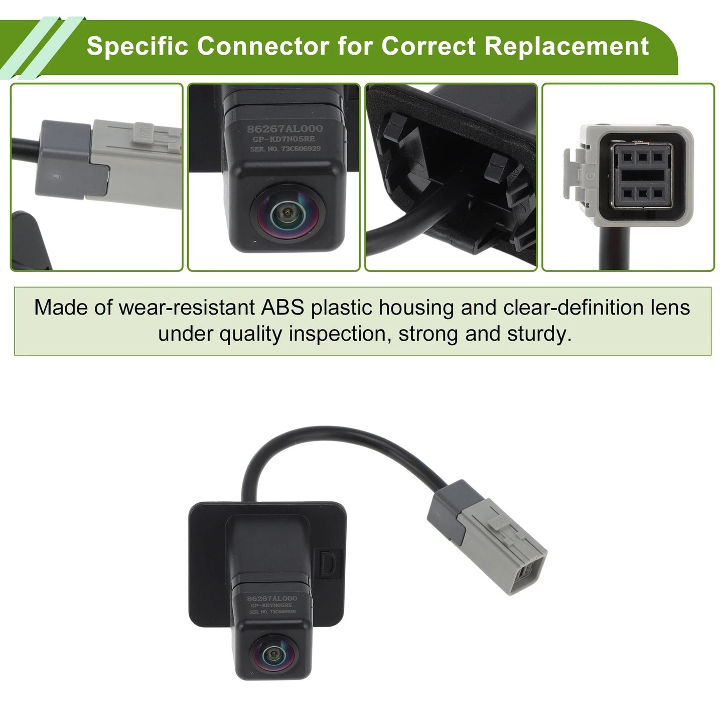 Rear View Backup Camera for Subaru Legacy (2010-2014)